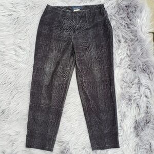 Piazza Sempione Audrey Capri Checkered Pants sz 8